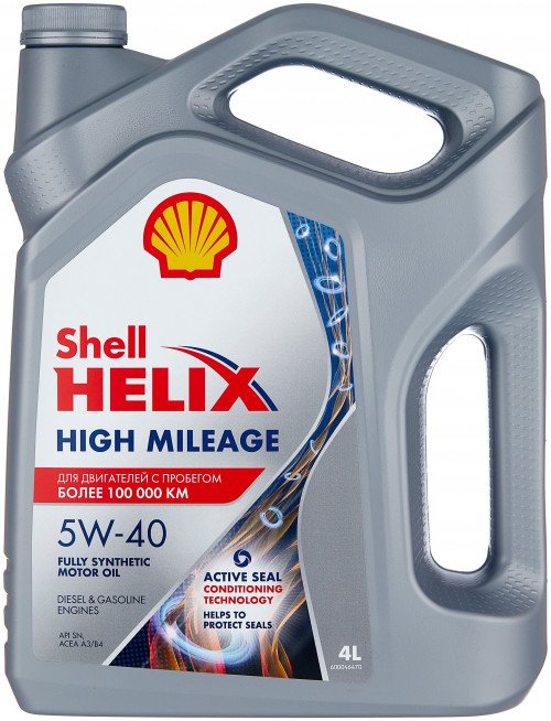 Моторное масло SHELL Helix High Mileage 5W-40